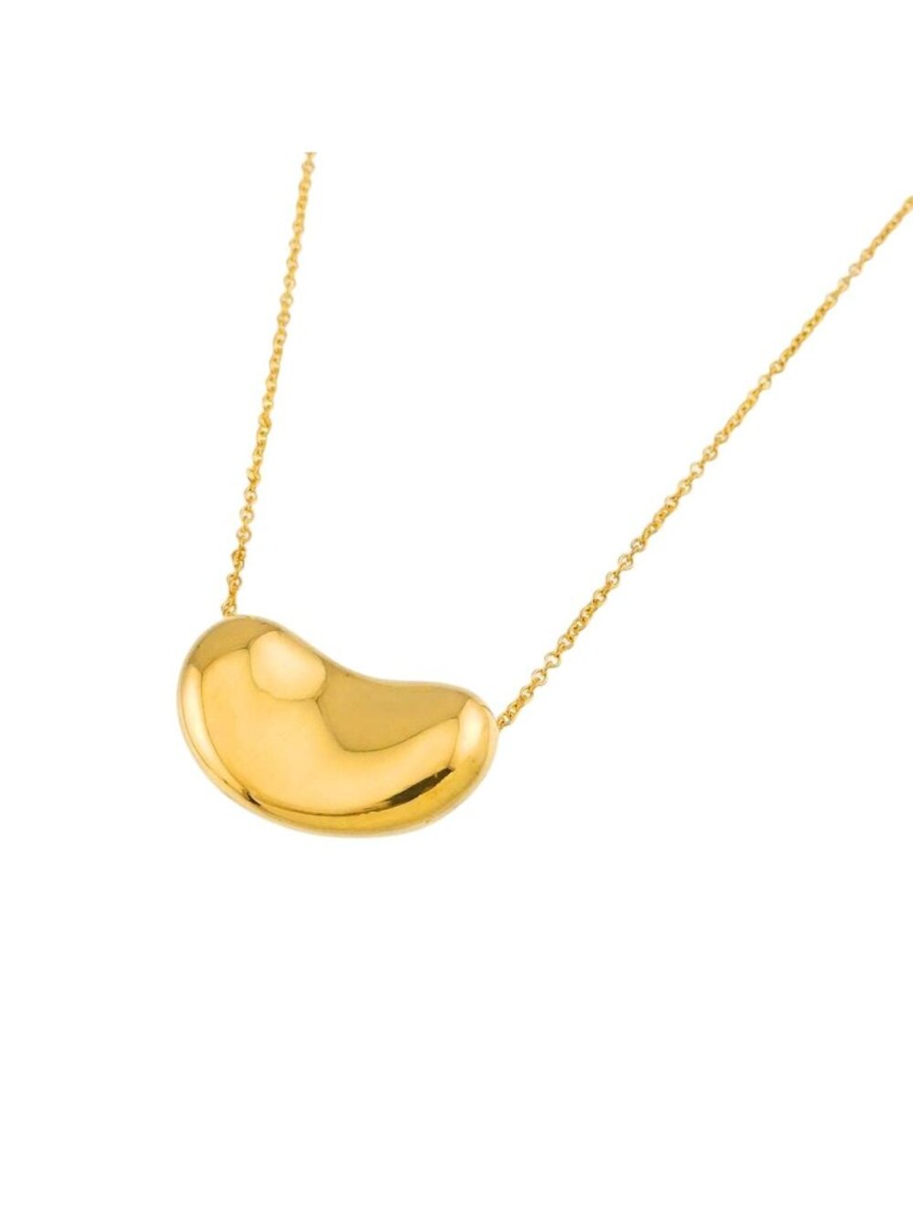Tiffany & Co Bean Necklace 40 18k Yellow Gold